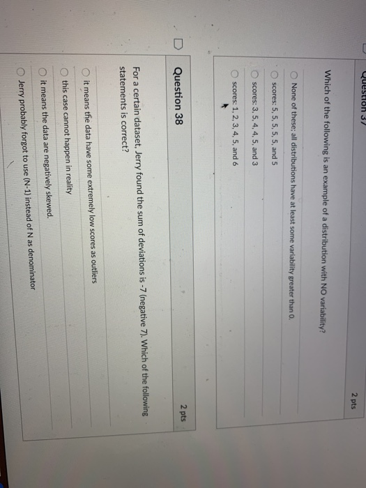 Solved Question 3 2 pts Which of the following is an example | Chegg.com