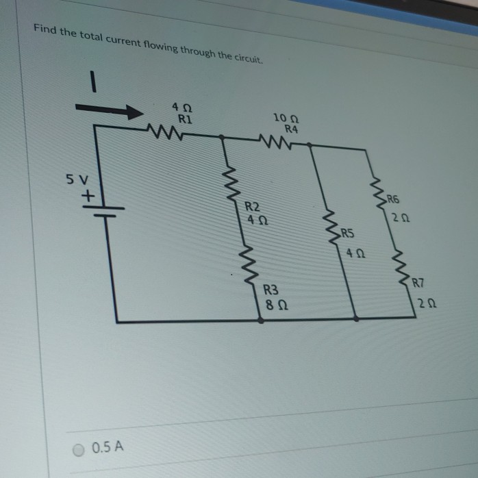 Solved Find the total current flowing through the circuit. 4 | Chegg.com