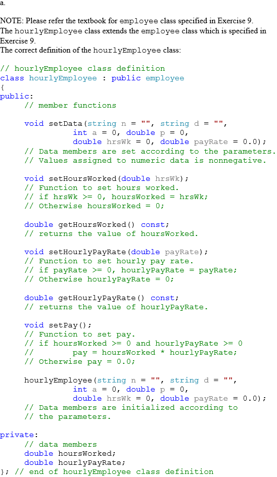 Solved: Chapter 11 Problem 10E Solution | C++ Programming 8th Edition ...