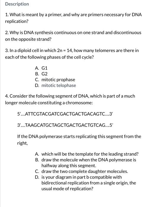 Solved Description 1. What is meant by a primer, and why are