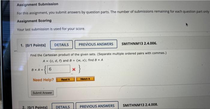 Solved Assignment Submission For This Assignment, You Submit | Chegg.com