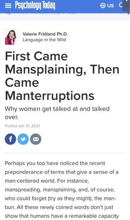 Solved  Psychology Today US C Valerie Fridland PhD  Cheggcom