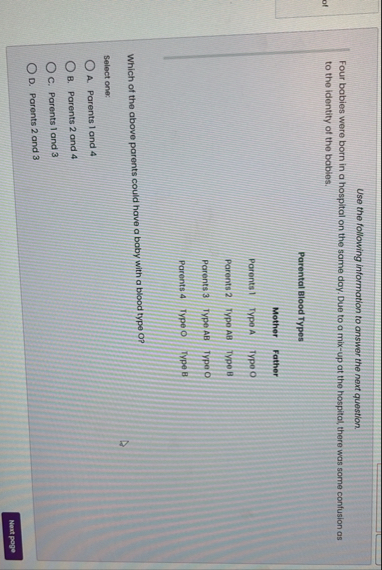 Solved Use the following information to answer the next | Chegg.com