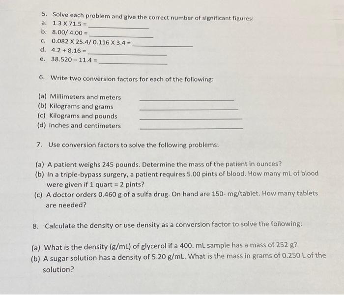 Solved Please number and answer all parts thank you Show all | Chegg.com