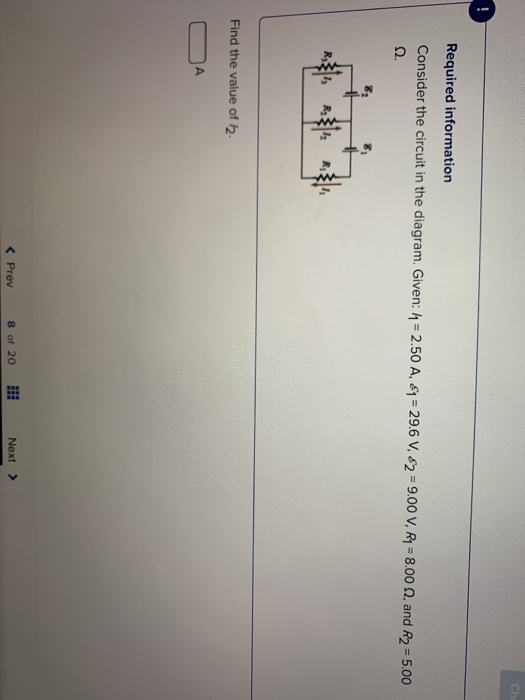 Solved CH Required information Consider the circuit in the | Chegg.com