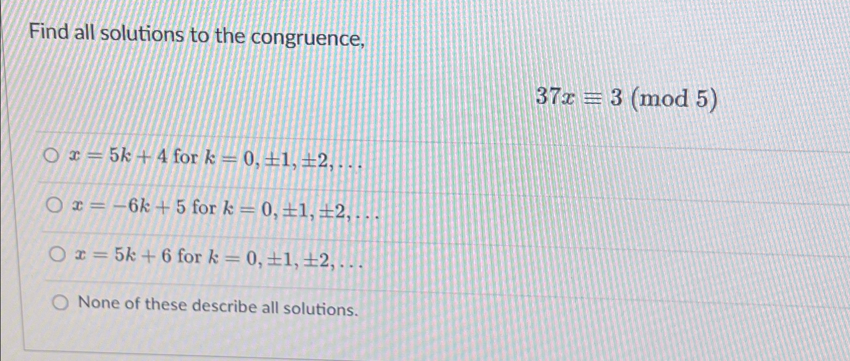 Solved Find all solutions to the | Chegg.com