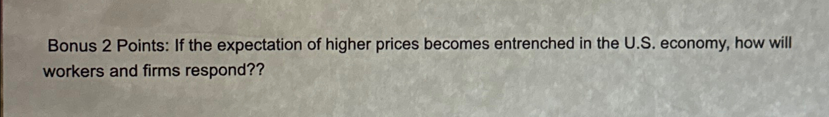 Solved If the expectation of higher prices becomes | Chegg.com