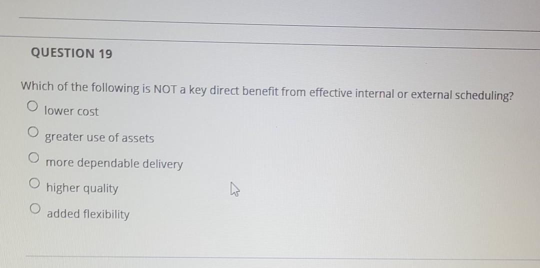 Solved QUESTION 19 Which of the following is NOT a key | Chegg.com