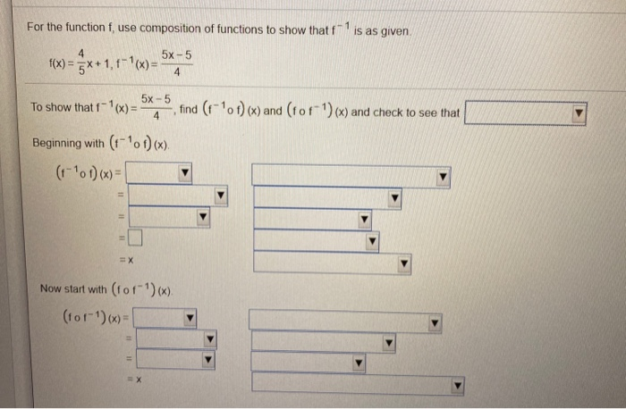 Solved For the function f, use composition of functions to | Chegg.com