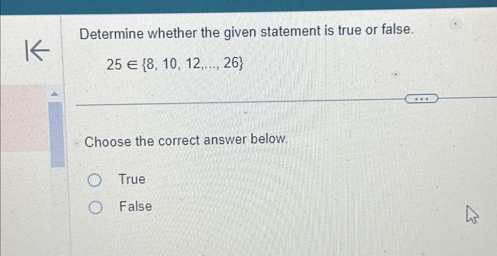 Solved Determine whether the given statement is true or | Chegg.com