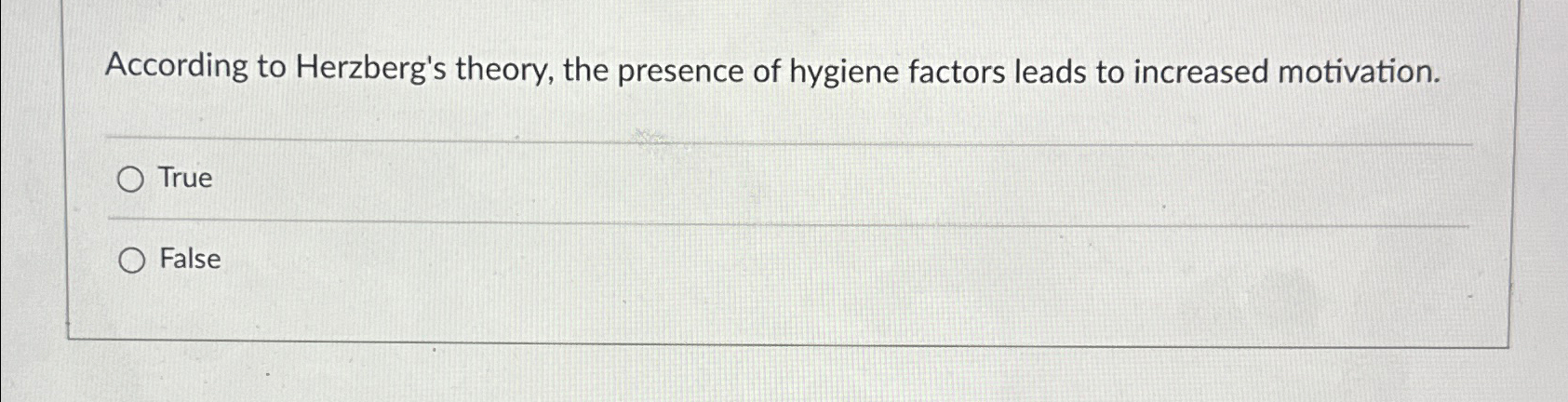 Solved According To Herzberg's Theory, The Presence Of | Chegg.com