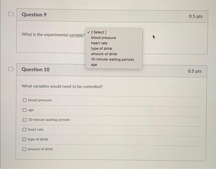 Solved For questions 7-12, refer to the experiment below: | Chegg.com