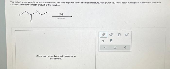 Solved The following nucleophilic substitution reaction has | Chegg.com