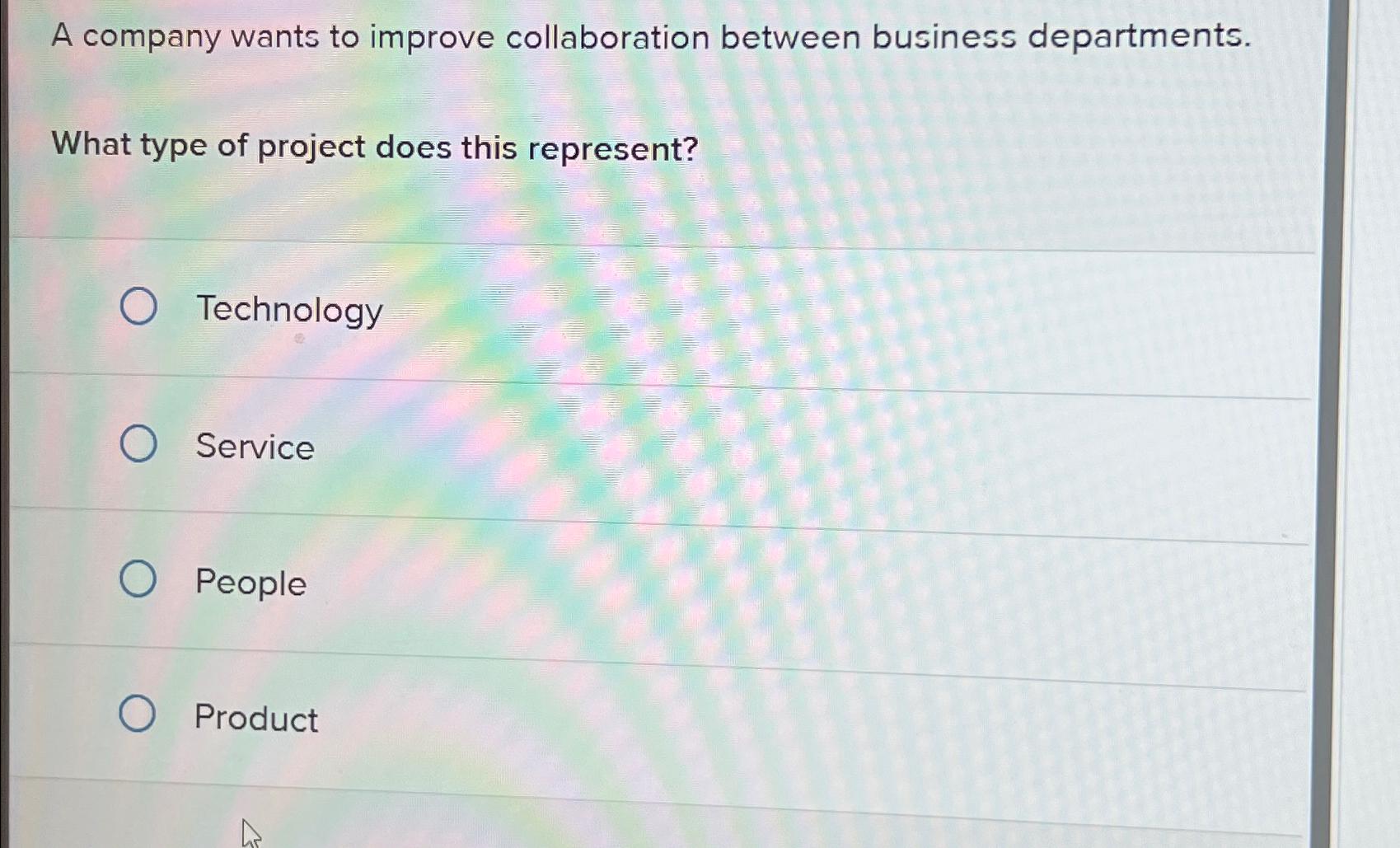 Solved A company wants to improve collaboration between | Chegg.com