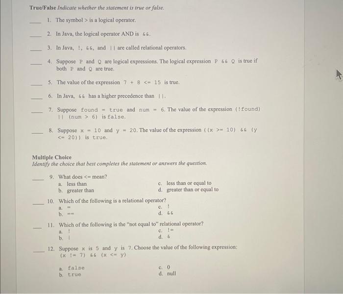 Solved 4. Suppose P and Q are logical expressions. The | Chegg.com