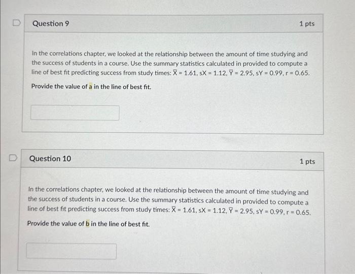 Solved In The Correlations Chapter, We Looked At The | Chegg.com