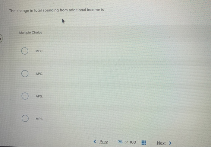 solved choicesdecrease income Images High Quality... Solved The change in total spending from additional income | Chegg.com