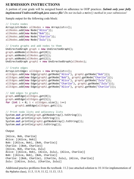 In this assignment, you will build upon the Node and | Chegg.com