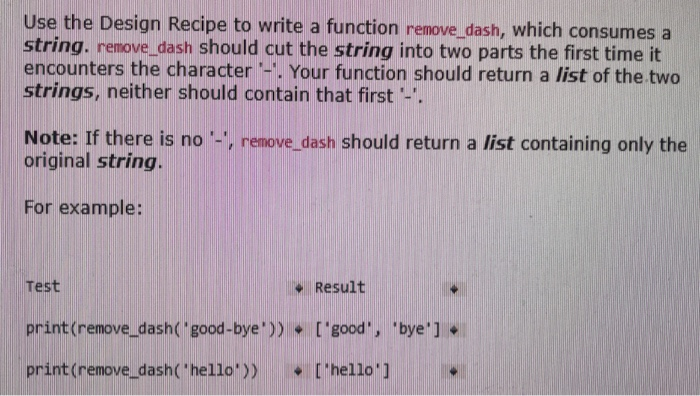 Solved Use the Design Recipe to define a function | Chegg.com