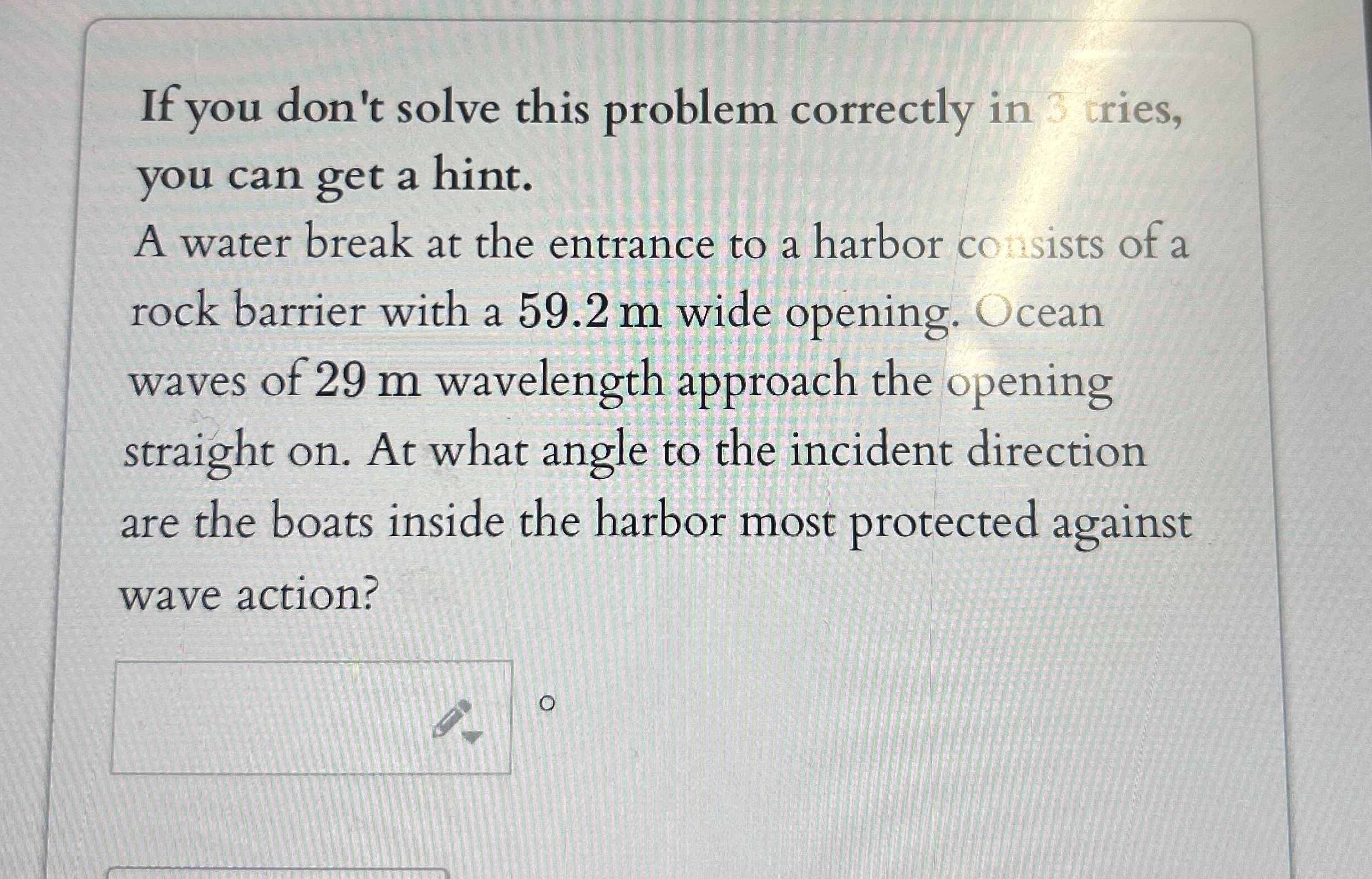 Solved If you don't solve this problem correctly in 3 | Chegg.com