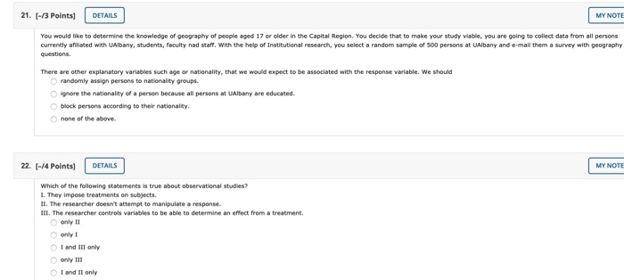 Solved 21. (-/3 Points) DETAILS MY NOTE You would like to | Chegg.com