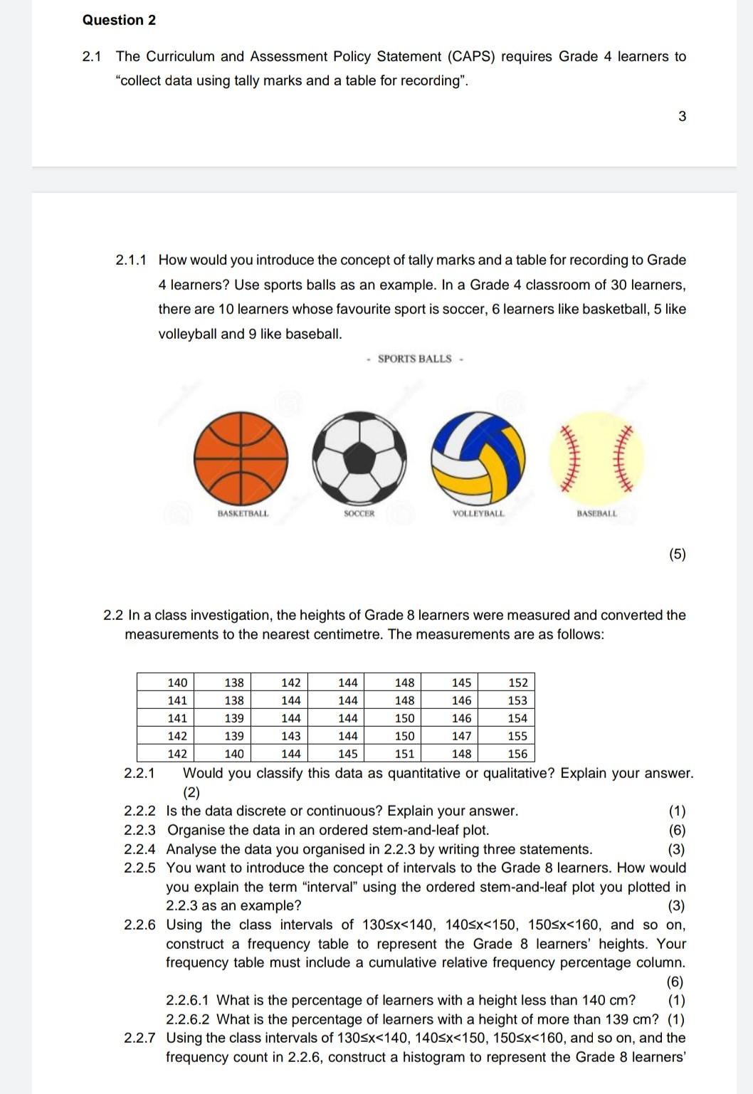 2.1 The Curriculum And Assessment Policy Statement | Chegg.com