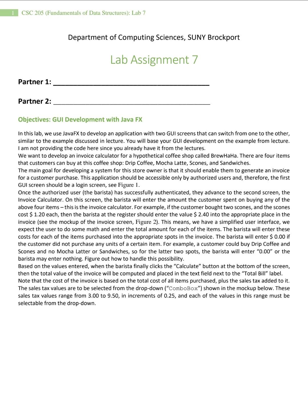 Objectives: GUI Development with Java FX In this lab, | Chegg.com