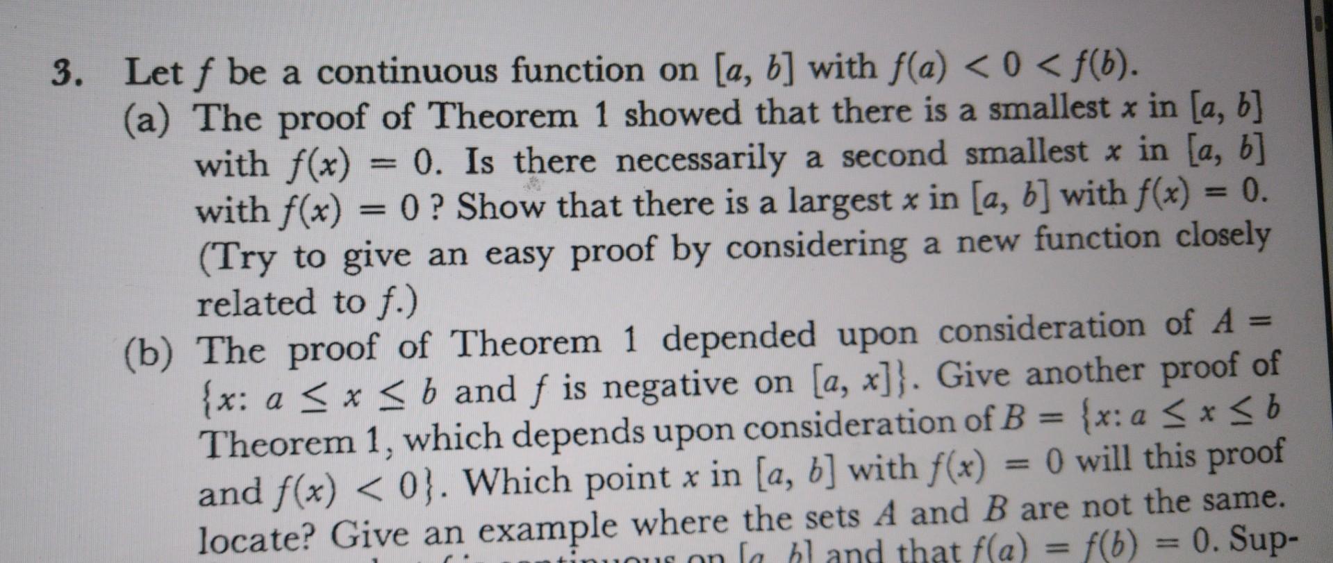 Solved 3. Let F Be A Continuous Function On [a,b] With | Chegg.com