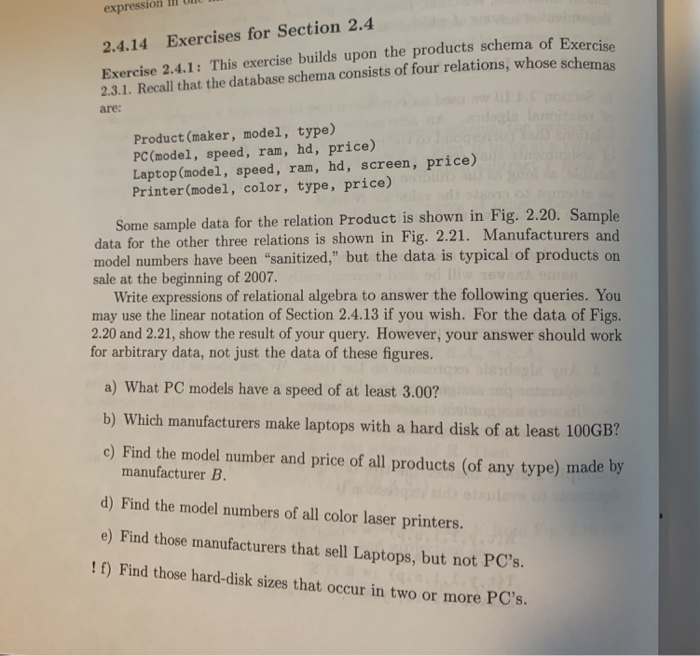 Solved expression 2.4.14 Exercises for Section 2.4 Exercise | Chegg.com