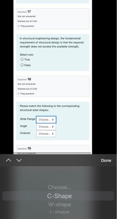 Solved Question 17 Not yet answered Marked out of 0.50 Flag | Chegg.com