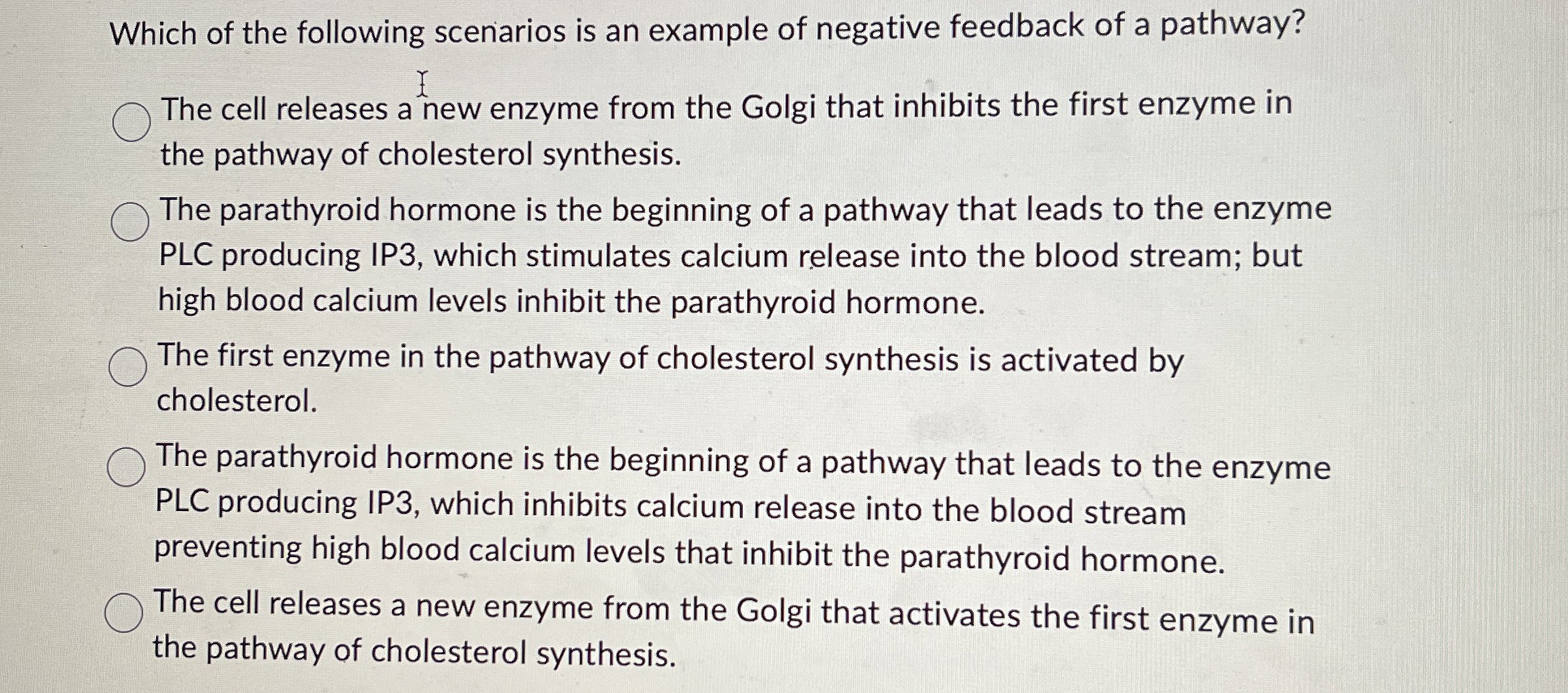 Solved Which of the following scenarios is an example of