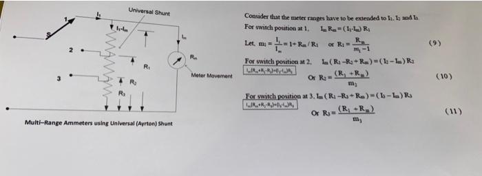 Solved Consider that the meter ranges have to be extended to | Chegg.com