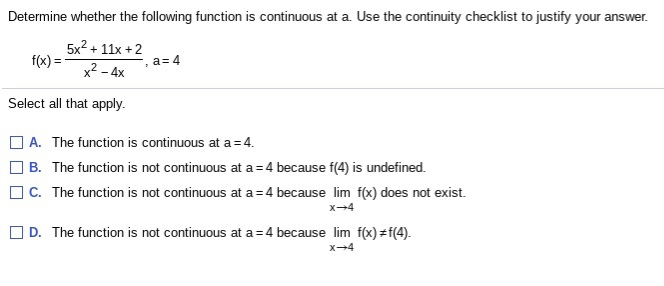 Solved Determine whether the following function is | Chegg.com