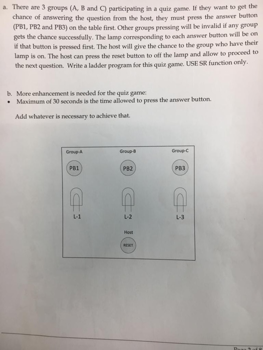 Solved A. There Are 3 Groups (A, B And C) Participating In A | Chegg.com