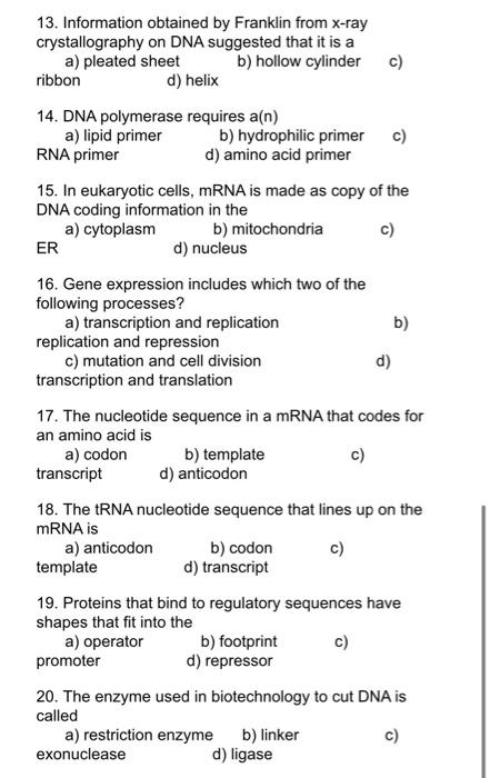 Solved 1. Mendel referred to the trait that was expressed in | Chegg.com