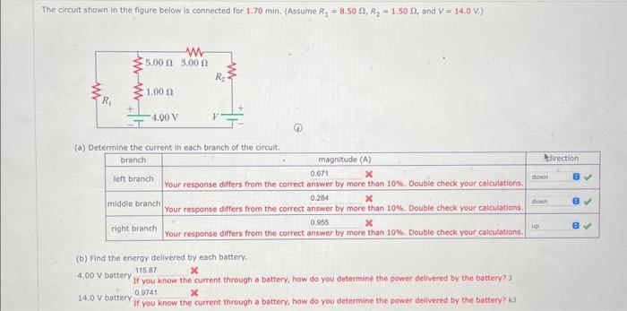 Solved The circuit shown in the figure below is connected | Chegg.com