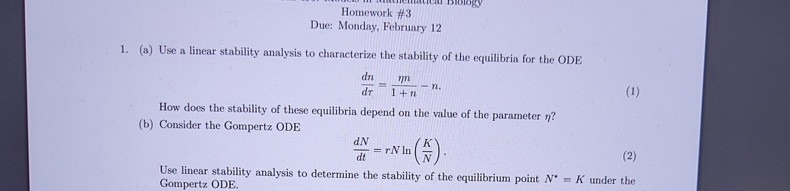 Solved Homework #3Due: Monday, February 12(a) ﻿Use A Linear | Chegg.com