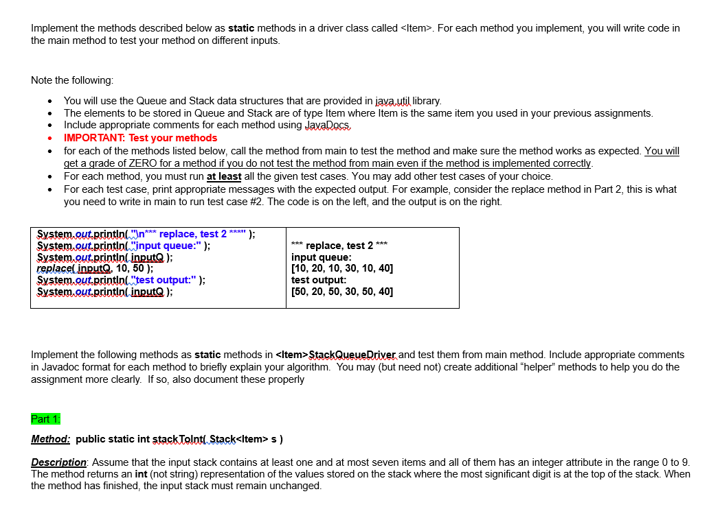 Solved Programing worksheet: Write the code in Java | Chegg.com