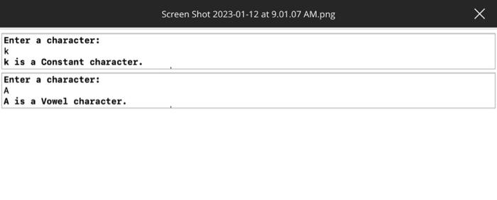 Solved Write a C program that ask the user to input an | Chegg.com