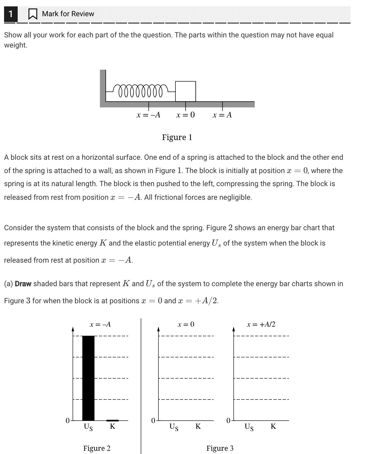 Solved Show all your work for each part of ﻿the the | Chegg.com