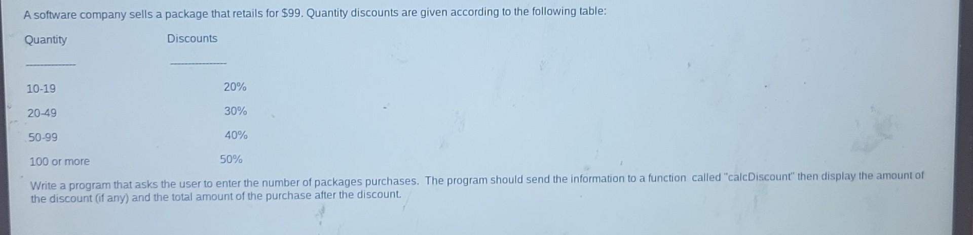 Solved Write a program that asks the user to enter the | Chegg.com