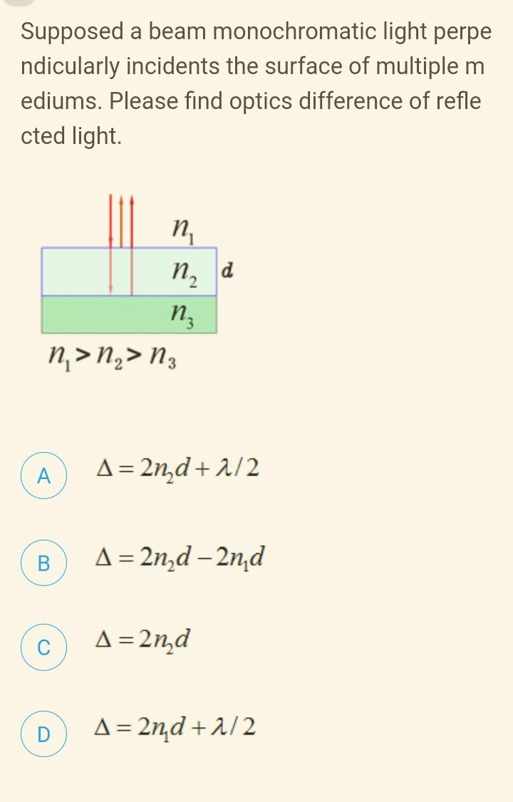 Solved In the double slit interference experiment, if th e | Chegg.com