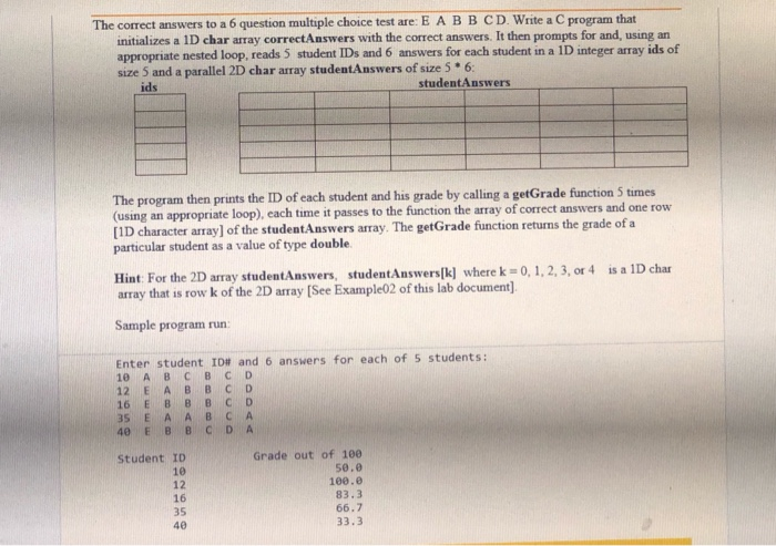 Solved The correct answers to a 6 question multiple choice | Chegg.com