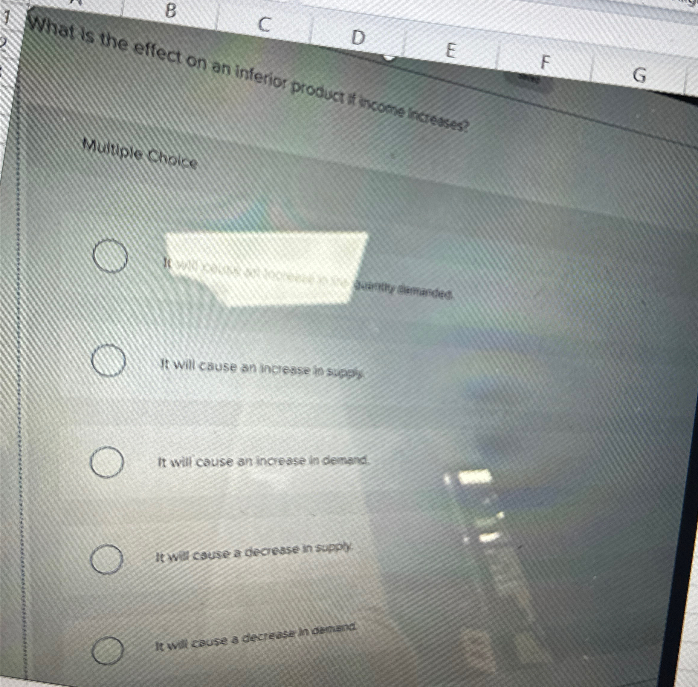 Solved 1BCWhat is the effect on an inferior product in | Chegg.com