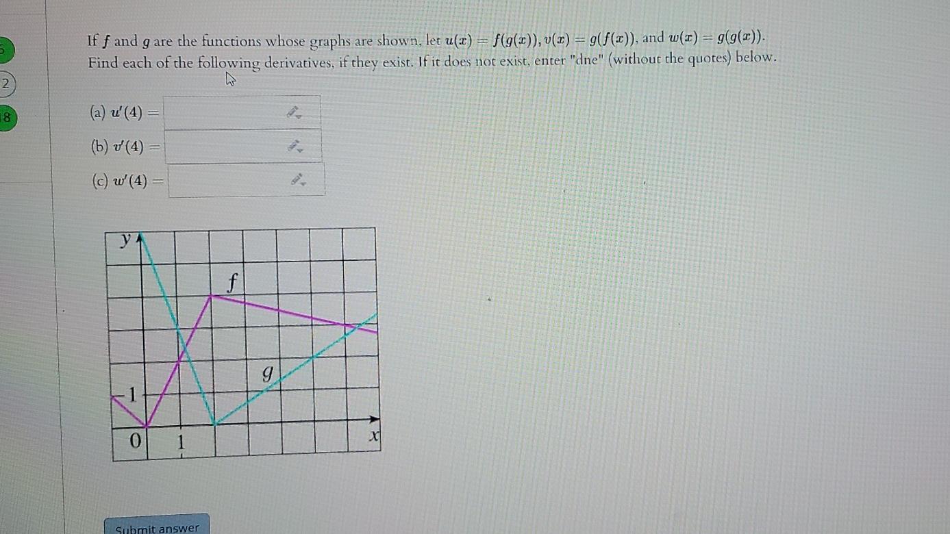 If F And G Are The Functions Whose Graphs Are Shown Chegg Com