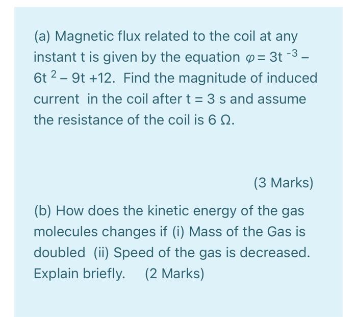 Solved (a) Magnetic flux related to the coil at any instant | Chegg.com