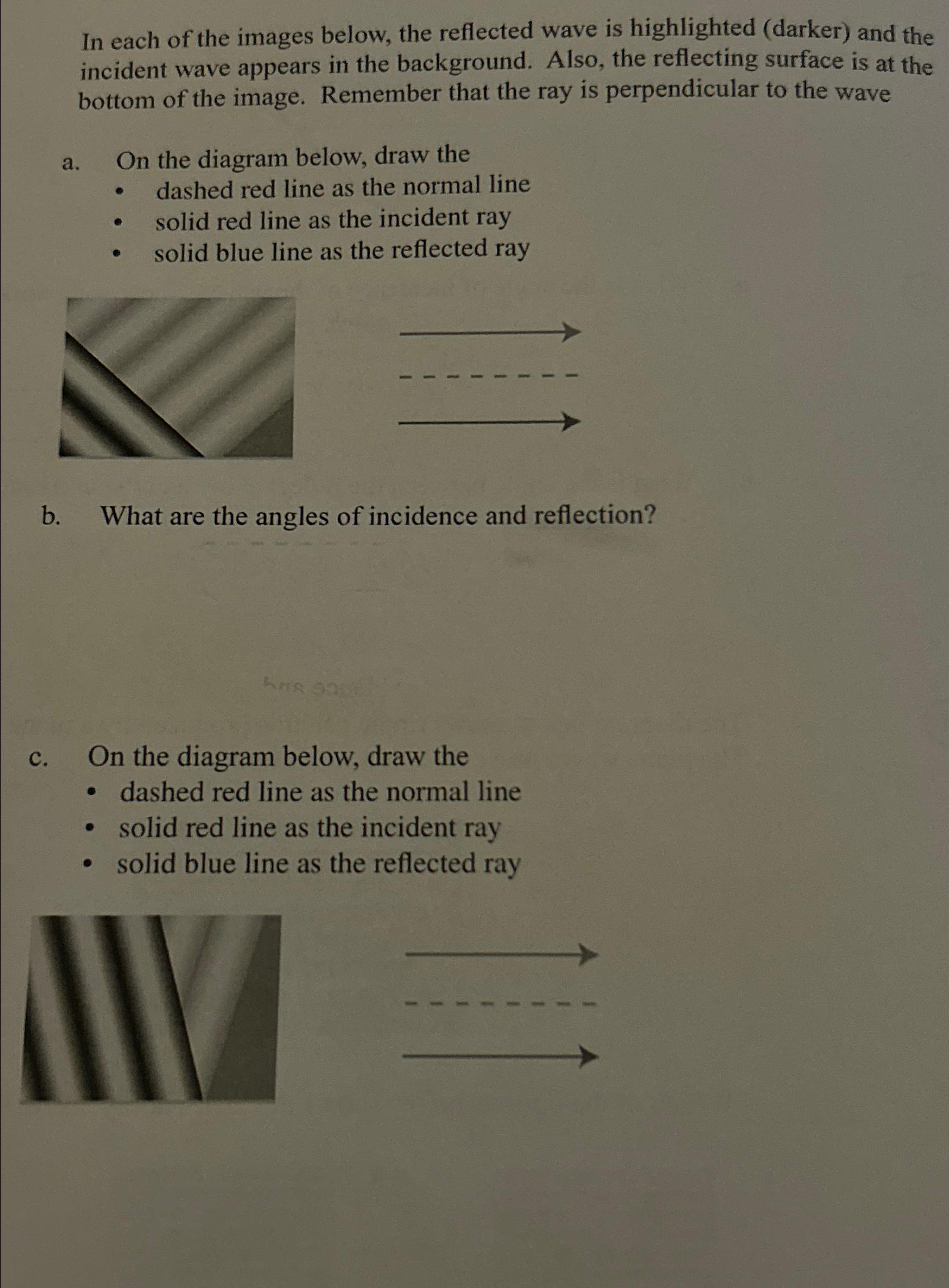 Solved In each of the images below, the reflected wave is | Chegg.com