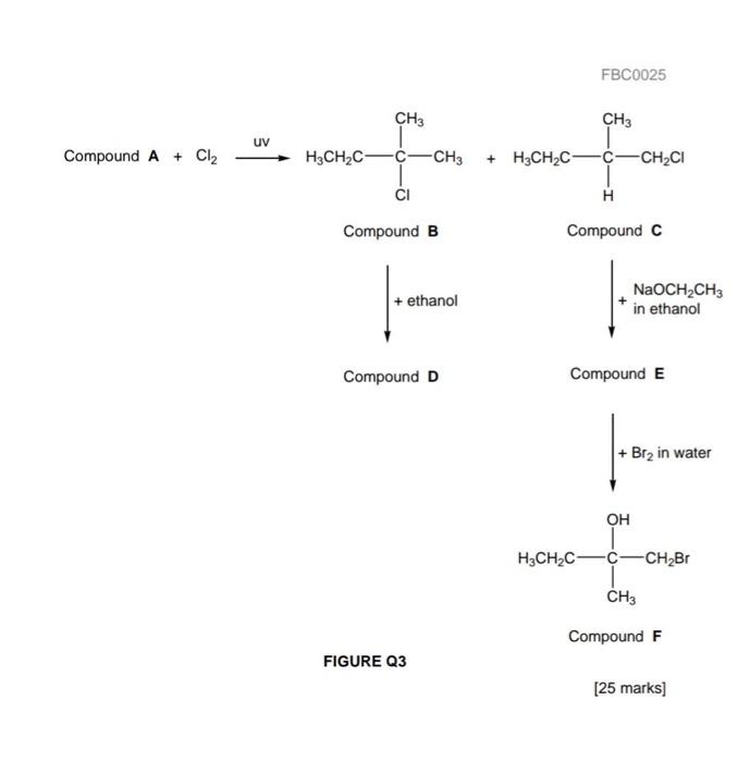 Solved FBC0025 3. a. Acid catalyzed hydration of 2