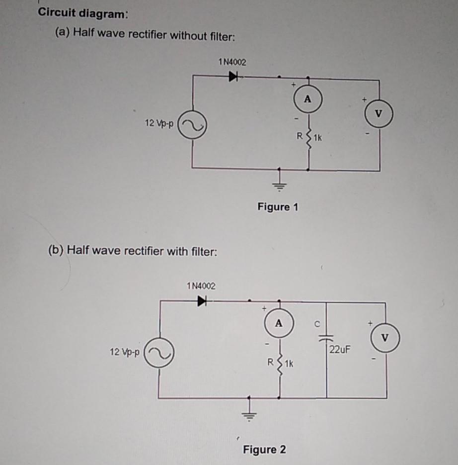 half wave rectifier circuit diagram