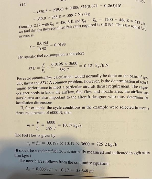 Solved 3.2 The gases in the jet pipe of the engine